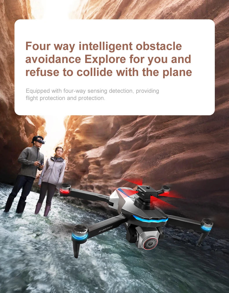 K16 Uav Aerial Photography 8K High-Definition Camera Screen Controlled Version Foldable Four-Axis Remote Control Aircraft Toys