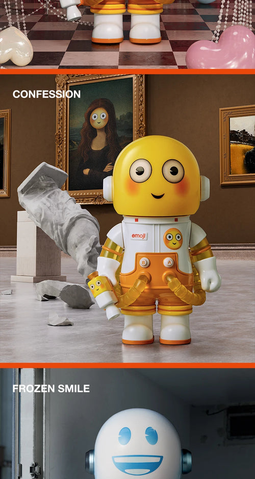 Load image into Gallery viewer, POP MART MEGA SPACE MOLLY 100% × emoji Series 1PC/9PCS POPMART Blind Box Action Figure Cute Toy
