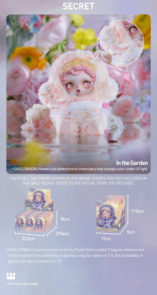 Load image into Gallery viewer, POP MART SKULLPANDA L’impressionnisme Series Plush Doll Blind Box 1PC/9PCS Mystery Box Limited to 2pc/2set per order
