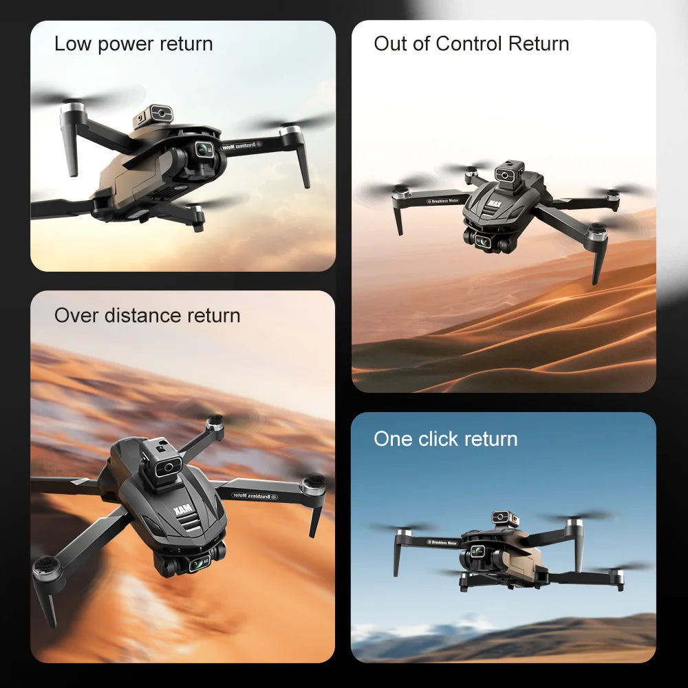 2025 New V168 Max Drone 8K Professional 5G GPS HD Dual Camera Photography 5KM Brushless Foldable Large Screen RC Quadcopter Toys