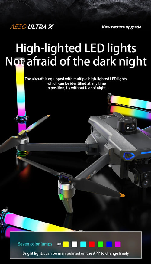 Load image into Gallery viewer, AE30 Ultra GPS Drone 4K Profesional HD Camera 3-Axis Gimbal Brushles Airdrop RC Quadcopter 5.5inch Screen Control Fishing Drones
