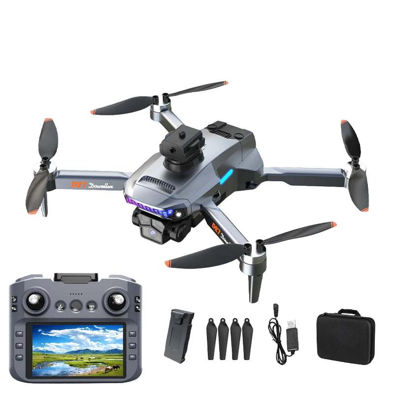 D27 upgraded version with screen LCD RC drone GPS professional aerial photography long endurance intelligent aircraf