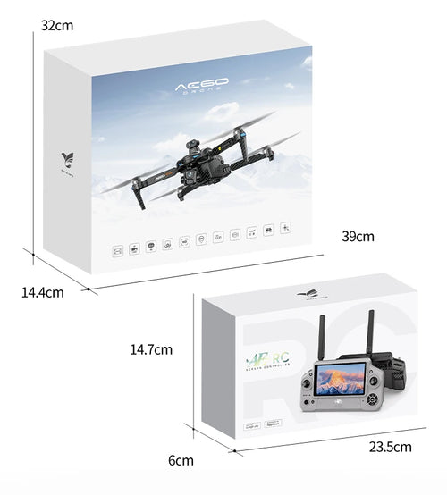 Load image into Gallery viewer, AE60 Ultra Professional Drone With 8K Camera GPS 3-Axis Gimbal Obstacle Avoidance Touch Screen FPV Brushless RC Drones Boy Toys
