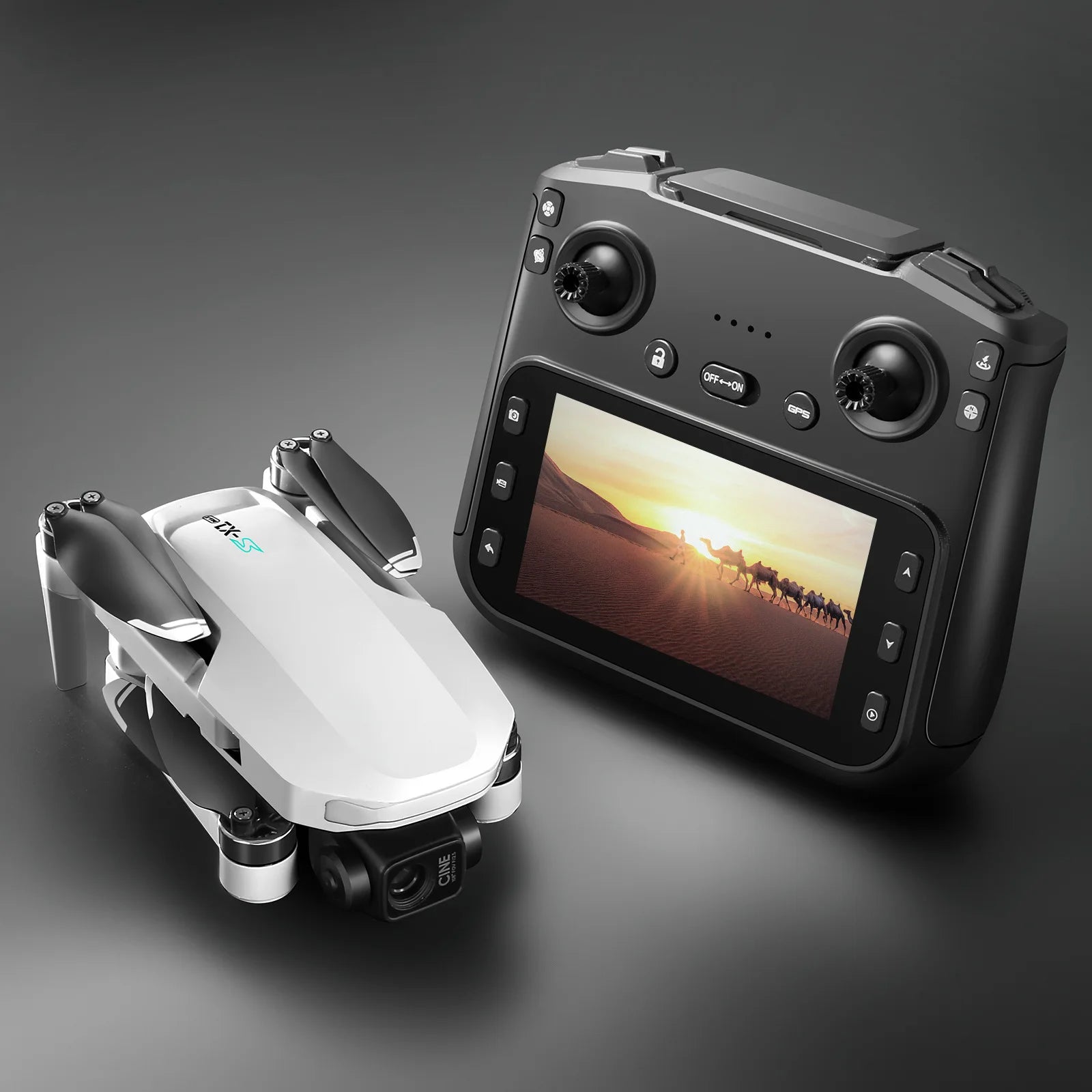 New S-X1 Quadcopter Drone: 4K Camera, 3-Axis Gimbal w/EIS, 5G GPS | Pro Aerial Photo Gift with Foldable Design