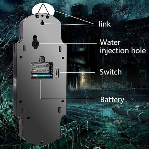 Load image into Gallery viewer, Halloween Funny Doorbell Induction Spray Doorbell Sound Induction Venue Layout Haunted House Halloween Terror

