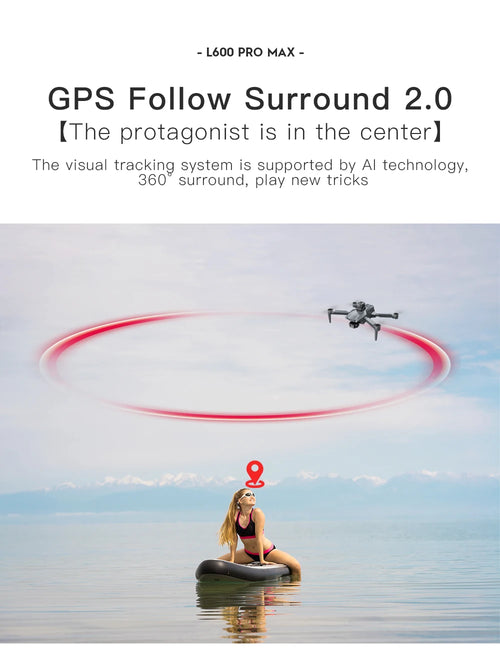 Load image into Gallery viewer, 2025 New L600 PRO MAX GPS Drone 5KM 4K Professional HD Dual Camera 3-Axis Gimbal 360 Obstacle Avoidance Brushless Quadcopter Toy
