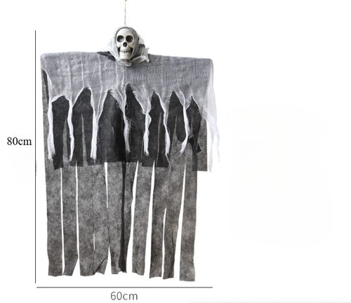 Load image into Gallery viewer, 1pcs Halloween Glowing Skull Skeleton Gauze Hanging Ghost Home Outdoor Garden Decoration Halloween Party Horror Ghost Props 2025
