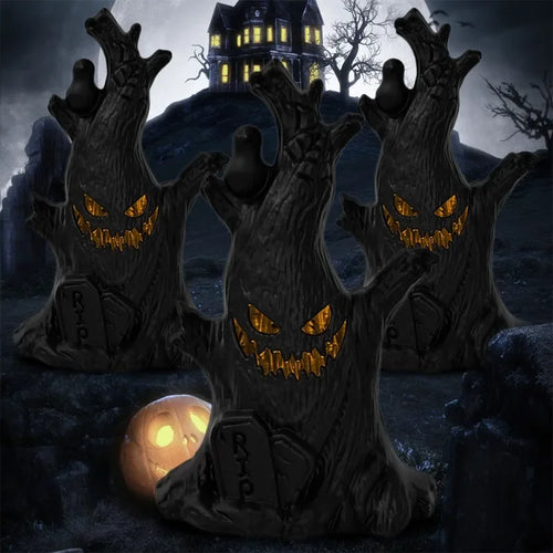 Load image into Gallery viewer, Halloween Led Glow Faces Ghost Tree Light Home Decoration Candle Lamp Halloween Party Supplies Haunted House Horror Props Giftss
