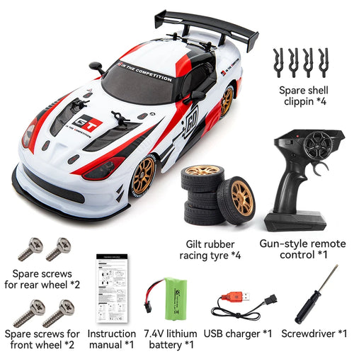 Load image into Gallery viewer, High Speed Driftable Remote Control Racing Car Kids Toys Electric RC Car Competitive Retrofittable Tire 4WD Model
