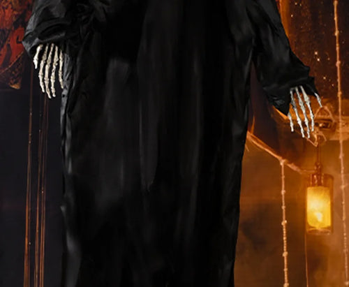 Load image into Gallery viewer, Halloween Decoration Screaming Scarecrow Ghost Voice-controlled Glowing and Sound-emitting Pendant Setting Up Props

