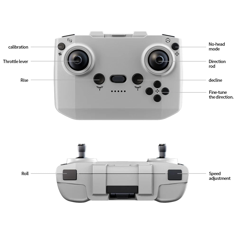 E69 Mini RC Drone 8K HD Camera With LED 5G FPV WiFi Remote Control Aircraft Obstacle Avoidance Quadcopter For Adult Boy Toy Gift