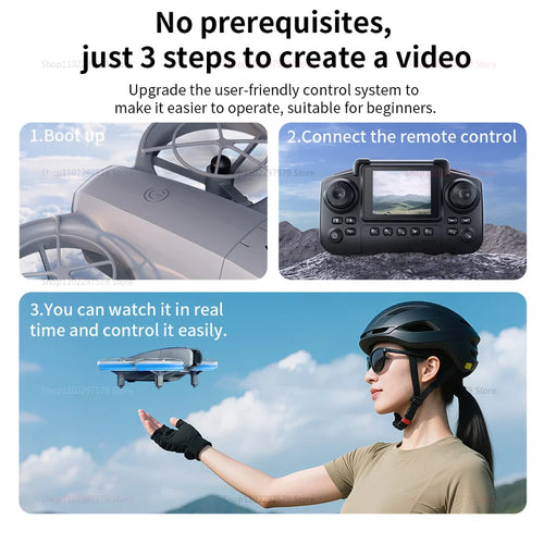 Load image into Gallery viewer, E69 Mini RC Drone 8K HD Camera With LED 5G FPV WiFi Remote Control Aircraft Obstacle Avoidance Quadcopter For Adult Boy Toy Gift
