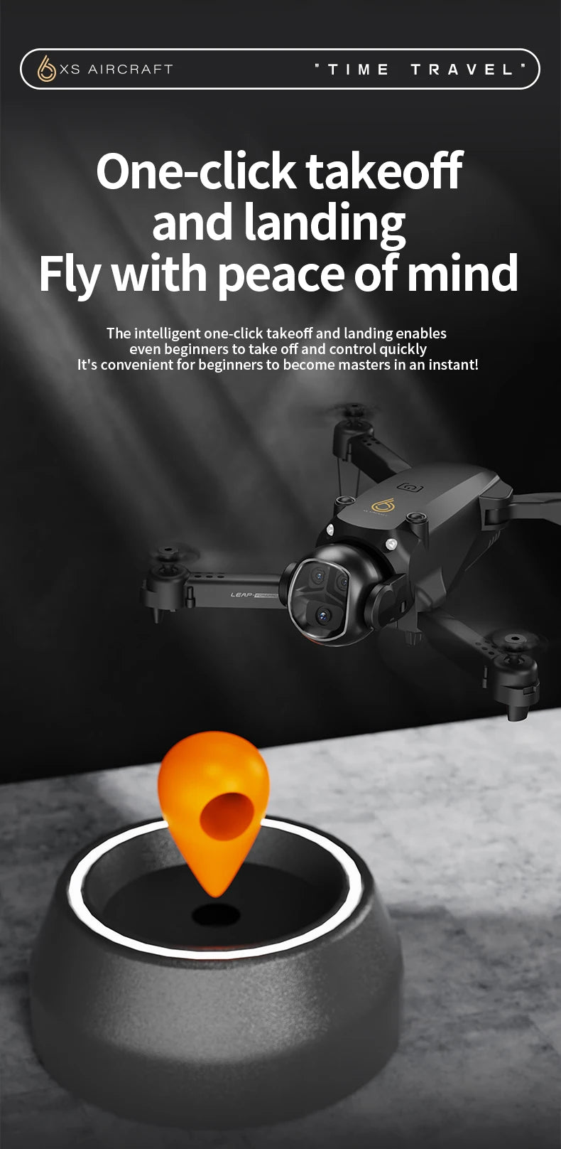 XS6 RC Mini Drone 8K HD Dual Camera 360° Obstacle Avoidance Optical Flow Indoor Outdoor Quadcopter Toys For Kids Birthday Gift