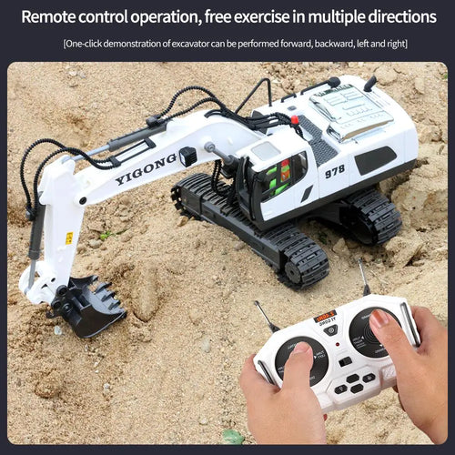 Load image into Gallery viewer, Remote Control Excavator Bulldozer Dump Truck Rc Car Toys Electric Engineering 2.4g High-Tech Vehicle Model Toys For Kids Gifts
