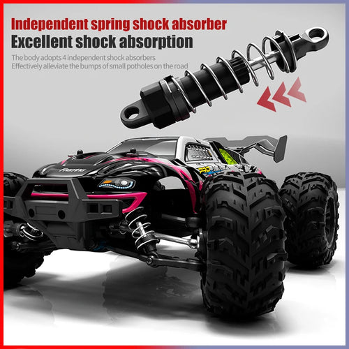 Load image into Gallery viewer, Rc Car Off Road 4x4 High Speed 75KM/H Remote Control Car With LED Headlight Brushless 4WD 1/16 Monster Truck Toys For Boys Gift

