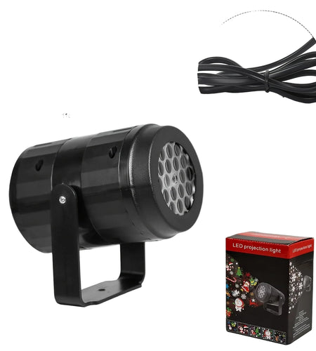 USB Power Christmas Projector LED Night Lamp Indoor 16 Pattern Projection Fairy Light for Bedroom Xmas New Year Party Home Decor