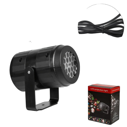 Load image into Gallery viewer, USB Power Christmas Projector LED Night Lamp Indoor 16 Pattern Projection Fairy Light for Bedroom Xmas New Year Party Home Decor
