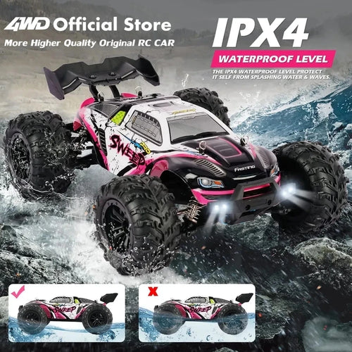 Load image into Gallery viewer, 1:16 80km/h Brushless RC Drift Car With LED Lights 4WD Electric High Speed Racing Remote Control Monster Truck for Kids Adults
