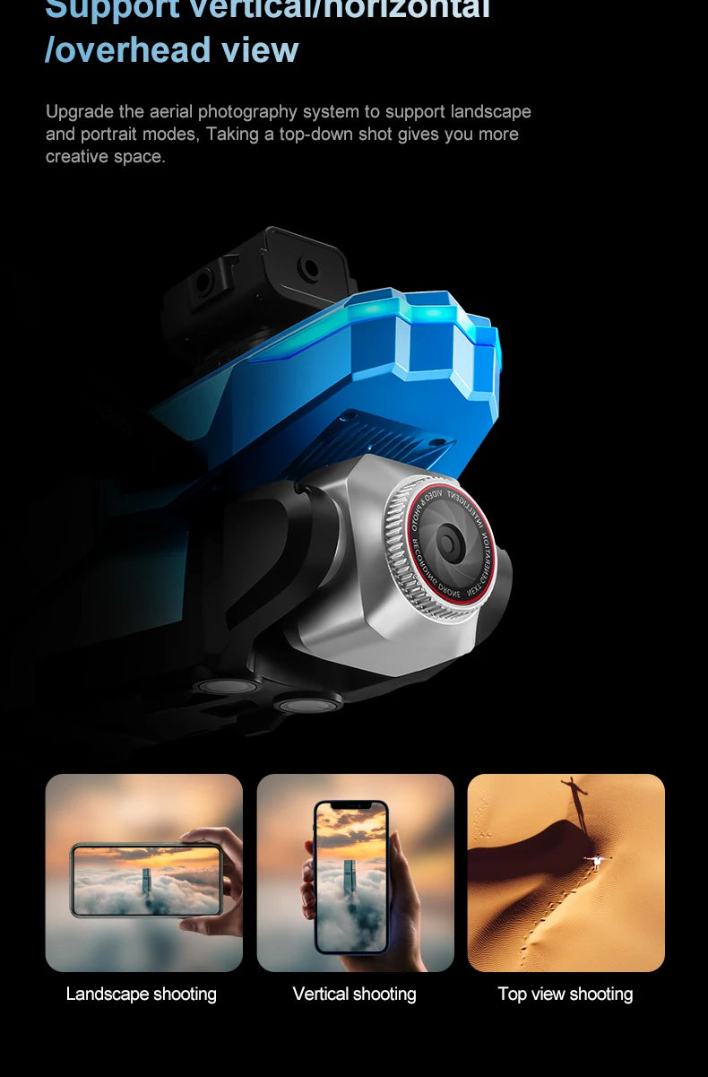 K16 Uav Aerial Photography 8K High-Definition Camera Screen Controlled Version Foldable Four-Axis Remote Control Aircraft Toys