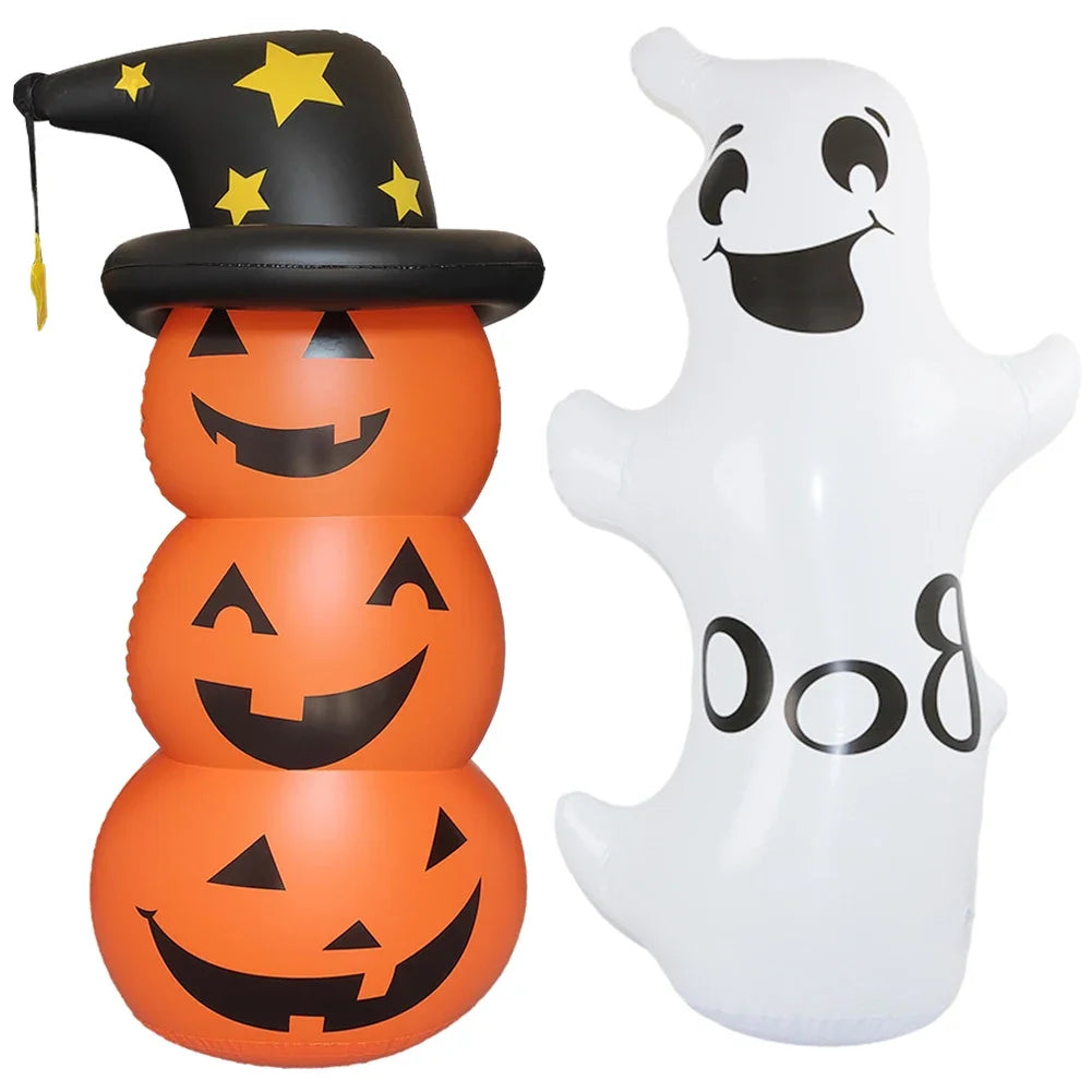 Halloween Standing Inflatable Pumpkin Windproof Stacked Pumpkins Festival Theme Party House Outdoor Courtyard Tumbler Toy Props