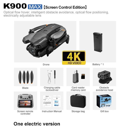 Load image into Gallery viewer, 2026 K900 MAX GPS 8K Drone Fishing Air Drop Automatic Turnaround 5G Screen Obstacle Avoidance Drone Professional Camera FPV Dron
