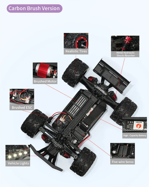 Load image into Gallery viewer, 80KM/H 1:18 Full Scale High Speed RC Truck Car 4WD Off Road Independent Suspension Brushless Drift Racing Remote Control Car Toy
