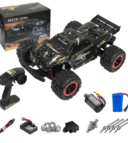 80KM/H 1:18 Full Scale High Speed RC Truck Car 4WD Off Road Independent Suspension Brushless Drift Racing Remote Control Car Toy