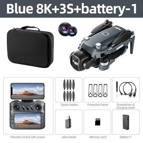 Load image into Gallery viewer, Original V988 Drone 8K HD Dual Camera Professional 5G WIFI FPV Remote control with large screen Foldable Quadcopter RC DronPlusX
