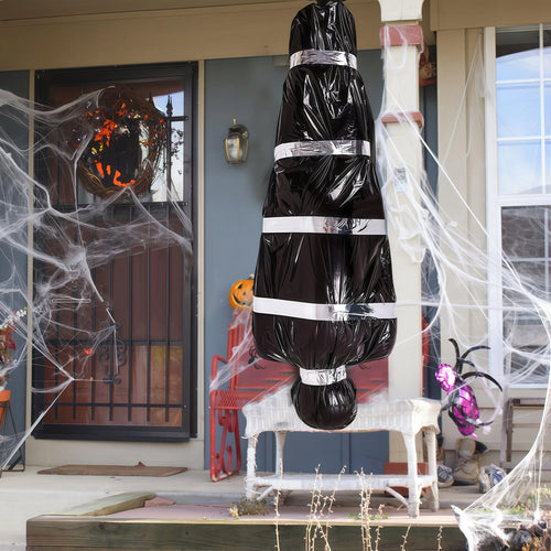 Load image into Gallery viewer, 150cm/5ft Hanging Corpse Dead Victim Props, Scary Haunted Creepy House Halloween Decorations, Outdoor Halloween Yard Decorations
