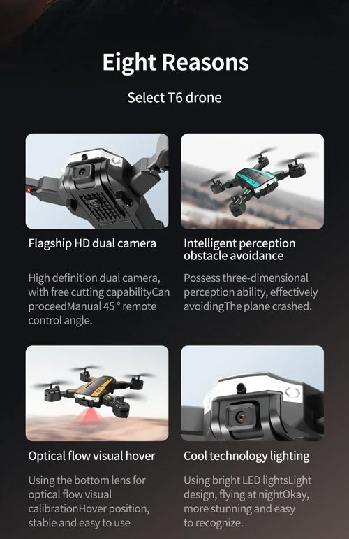 Load image into Gallery viewer, Xiaomi T6 Drone Profesional 8K HD GPS Camrea Obstacle Avoidance Remote Controll Aerial Photography Optical Foldable Quadcopter
