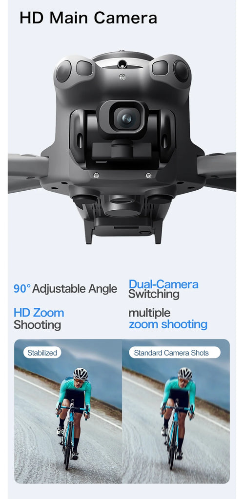Load image into Gallery viewer, GT60 4K GPS Drone Professional with  4.5Inch Screen WiFi FPV Aerial Photography 360° Obstacle Avoidance Quadcopter Airdrop Toys
