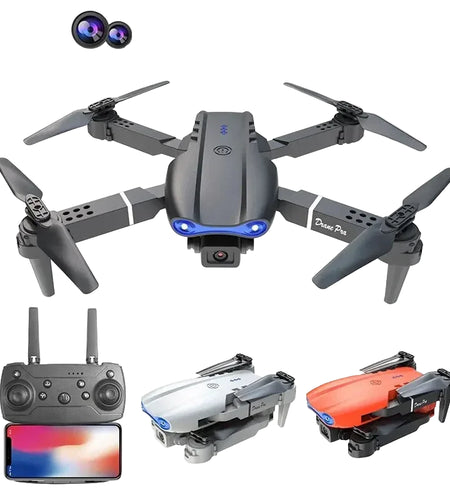 2024 E99Pro RC Drone 4K Professinal With 1080P Wide Angle HD Camera Foldable Helicopter WIFI FPV Height Hold Gift Toy