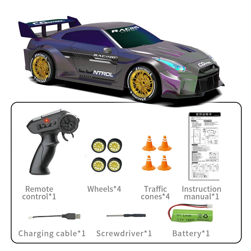 2026 New Q228 1:24 Drift Rc Car Four-wheel Remote-Controlled Racing Car Full Proportions Desk Competition Toy Boys Ideal Gifts