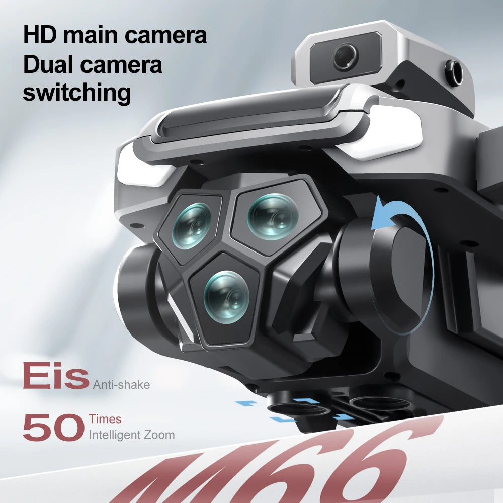 2025 New M66 Drone HD Folding Remote Control With Camera And Screen 5G FPV Camera Quadcopter Brushless Motor RC Quadcopter