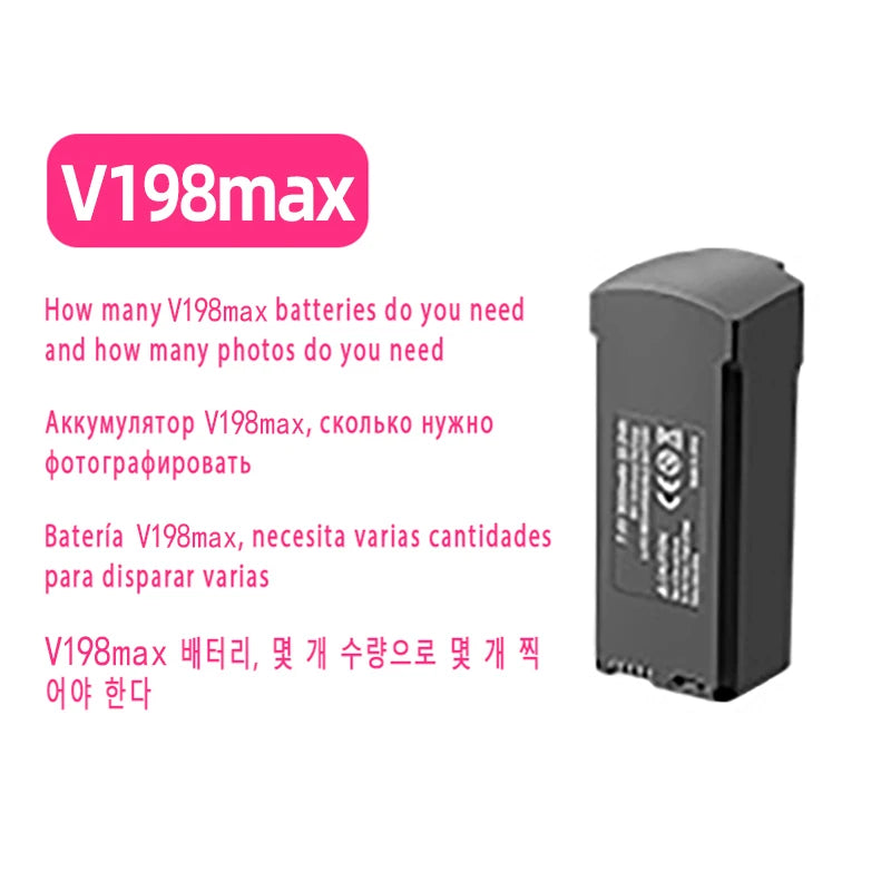 Original Drone battery for V168 V198 M6 Z908 S18 V66 s12 a14 v666 battery,rechargeable butler,propeller for drone accessories