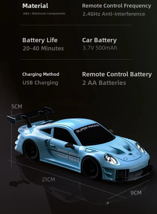 Load image into Gallery viewer, 2025 New, Limited Edition Rc Drift GT3 RS 911 mi SU7 1:20 Drift Racing Car, Racing Kids Gift with High Speed Remote Control
