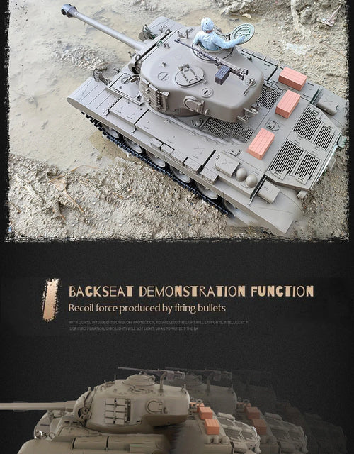 Load image into Gallery viewer, 1:16 Henglong 3838-1 American M26 Pershing Heavy Tank RC Model  Metal Tank Simulation Model Remote Control Athletic Toys
