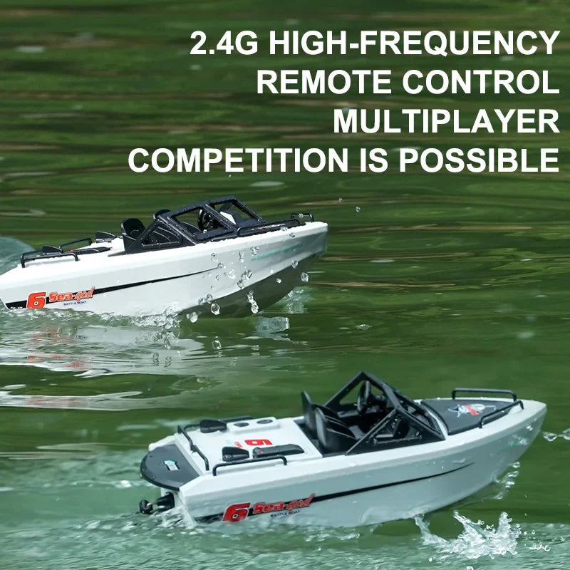 Toy Boat 1/12 Remote Control Go Kart 2.4G High-Speed Vortex Spray Brushless Water Electric Cool Boy Ship Model