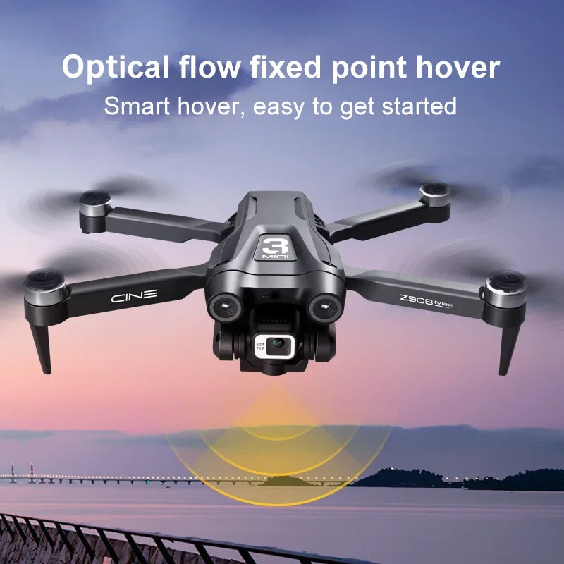 2025 New Z908 Pro /MAX 8K Drone ESC Professional 8K Dron Optical Flow Localization 3sided Obstacle Avoidance Quadcopter Toys