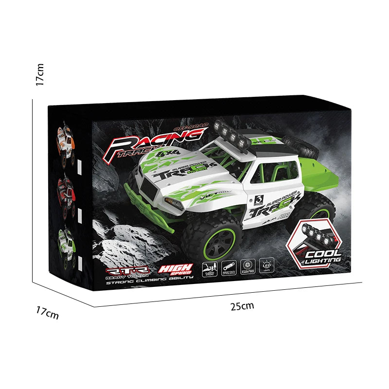 2026 New C35 1/18 4WD RC Car 30KM/H Offroad Monster Truck LED Headlights 2.4G Remote Control Car Outdoor Hobby Toy Gift For Kids
