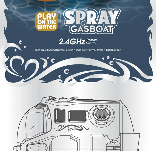 Load image into Gallery viewer, 2.4G Remote Control Motorboat Waterproof Spray Swimming Pool Bathing RC Steamboat Toy For Boys And Girls Children Christmas Gift

