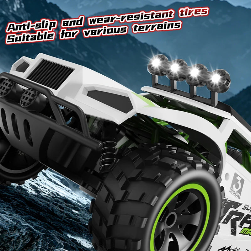 2026 New C35 1/18 4WD RC Car 30KM/H Offroad Monster Truck LED Headlights 2.4G Remote Control Car Outdoor Hobby Toy Gift For Kids