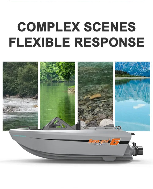 Load image into Gallery viewer, Toy Boat 1/12 Remote Control Go Kart 2.4G High-Speed Vortex Spray Brushless Water Electric Cool Boy Ship Model
