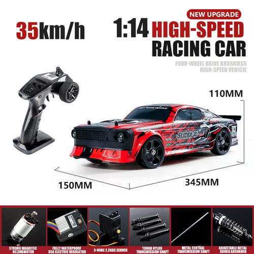 Load image into Gallery viewer, Remote Control Toy Race Car 1:14 Scale - High Speed 4x4 Off-Road RC Climbing Drift Car, Gift for Boys
