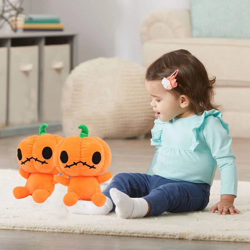 30cm Halloween Pumpkin Plush Toy Party Festival Cotton Soft Pumpkin Stuffed