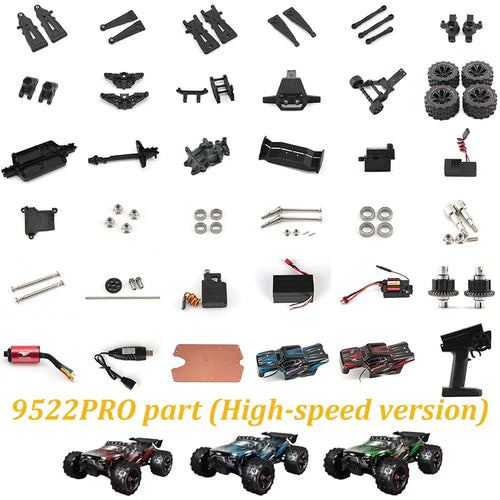 Load image into Gallery viewer, 9522PRO 85KM/H High-Speed RC Automobile Parts Arm Turning Cup Drive Shaft Gear Differential Gearbox Steering Tie Rod Tire Motor
