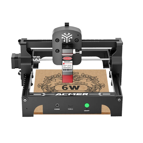 Load image into Gallery viewer, ACMER S1 Mini Laser Engraving and Cutting Machine Portable High Precision CNC Machine Tool For Plywood Acrylic Leather Glass
