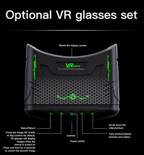 Load image into Gallery viewer, H21 Drone VR Aerial Photography Aircraft Version Monitor Dron Brushless Motor ESC Camera Optical Flow Fixed Height Headless Mode
