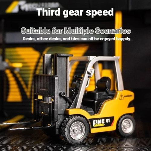 Load image into Gallery viewer, 1/64mini RC Cars Mobile Bluetooth remote control dual model Three speed adjustable alloy engineering vehicle toy kid RC car gift
