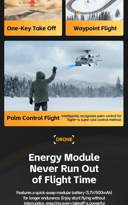 Load image into Gallery viewer, 4drc L2 Rc Helicopter 8k Aerial Camera Builtin Screen Remote Control 6axis Gyro Single Blade Black Hawk Apache Military For Boys

